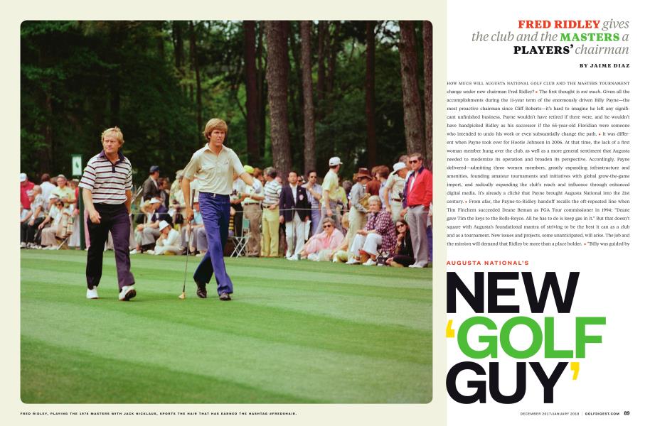 AUGUSTA NATIONAL’S NEW 'GOLF GUY'