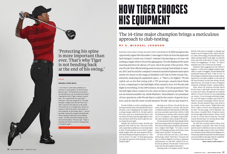 HOW TIGER CHOOSES HIS EQUIPMENT