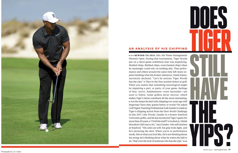 DOES TIGER STILL HAVE THE YIPS?