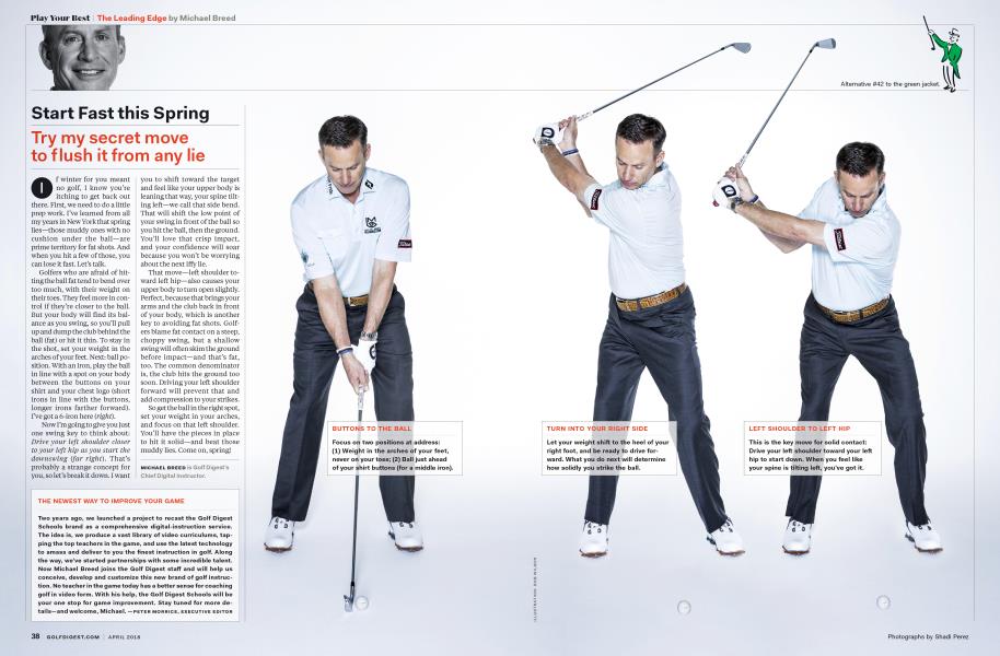 MICHAEL BREED: Start Fast this Spring
