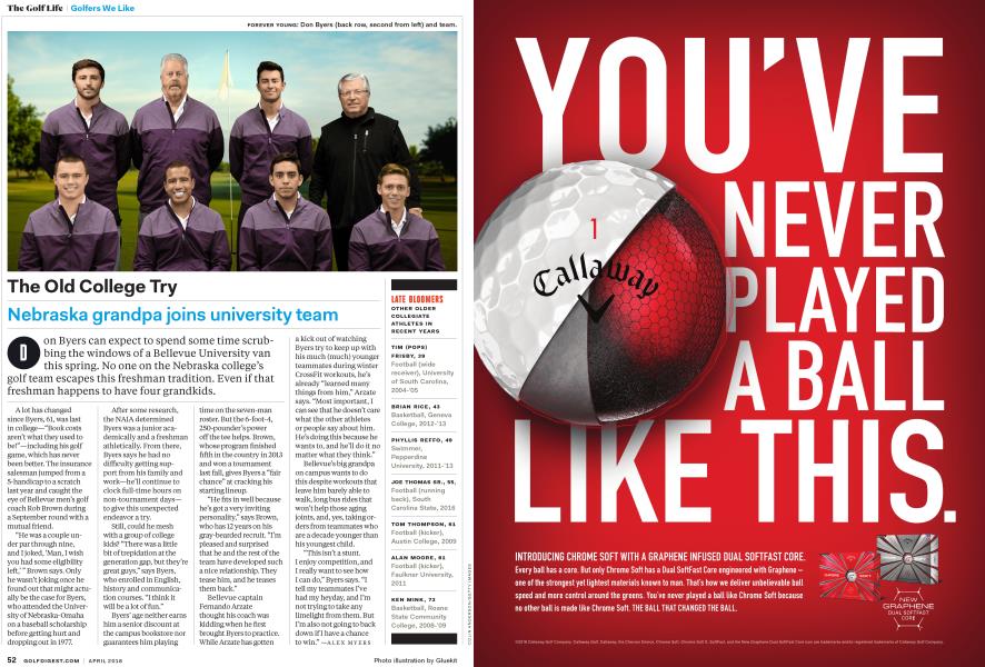 GOLFERS WE LIKE: The Old College Try