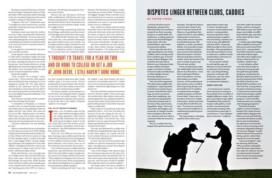 DISPUTES LINGER BETWEEN CLUBS. CADDIES