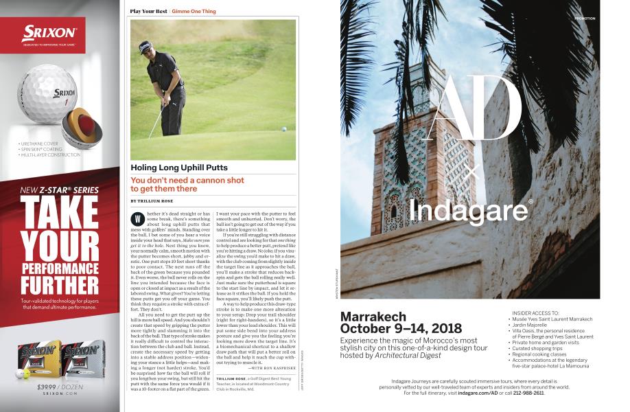 GIMME ONE THING: Holing Long Uphill Putts