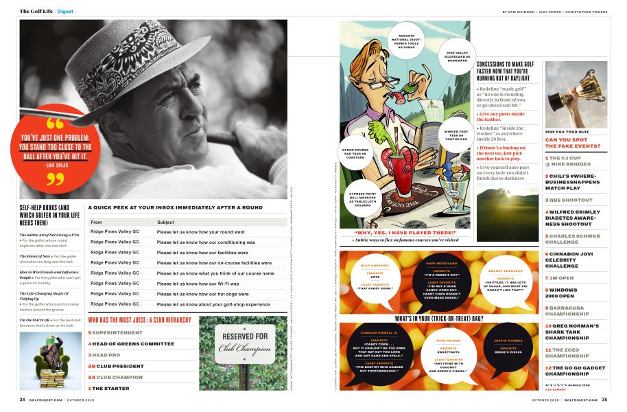 SELF-HELP BOOKS (AND WHICH GOLFER IN YOUR LIFE NEEDS THEM)