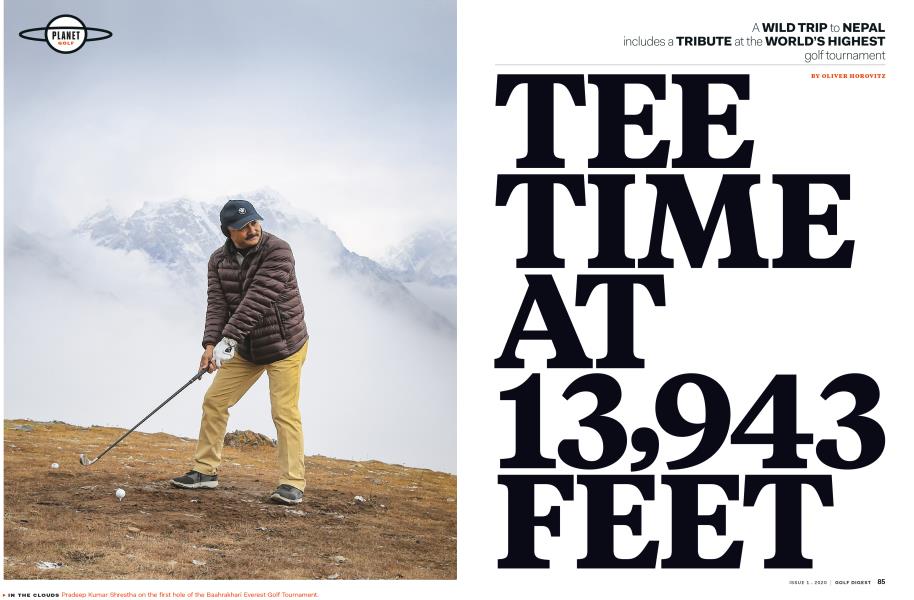 TEE TIME AT 13,943 FEET