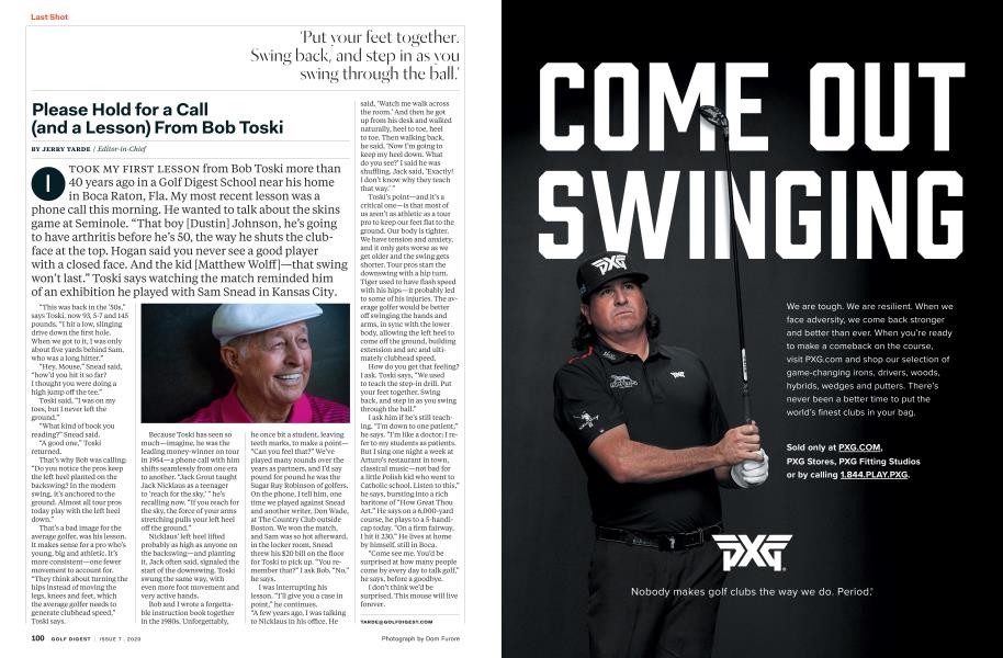 Please Hold for a Call (and a Lesson) From Bob Toski | Golf Digest ...