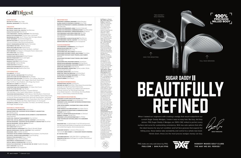Golf Digest Golf Digest FEBRUARY 2022