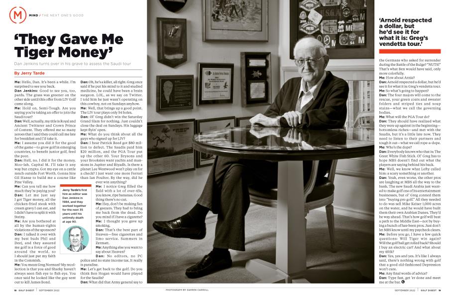 ‘They Gave Me Tiger Money’