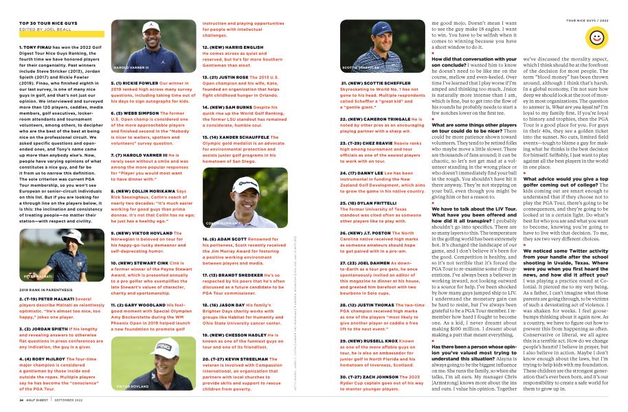TOP 30 TOUR NICE GUYS