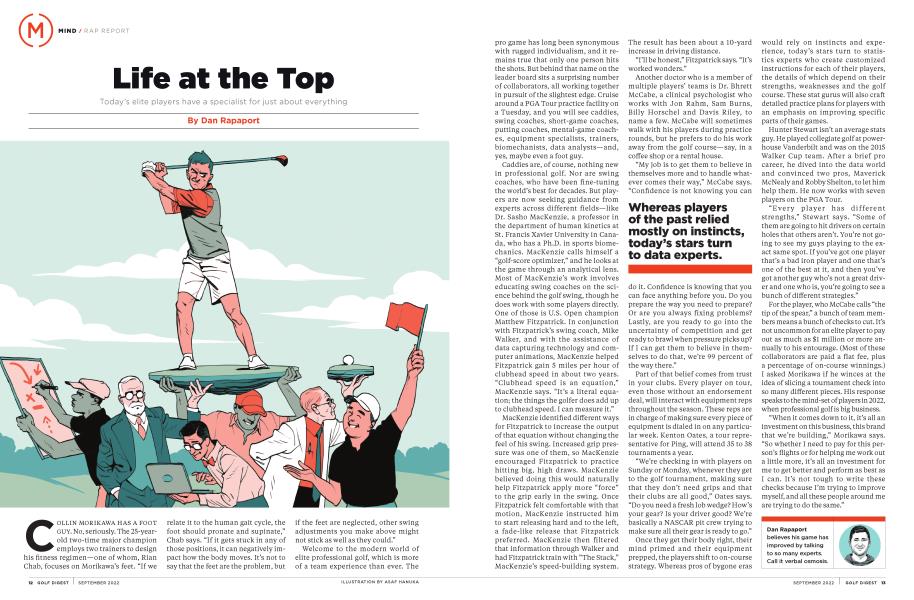 Life at the top golf digest september 2022