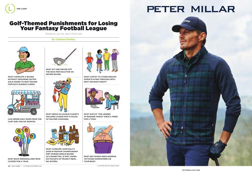 Golf-Themed Punishments for Losing Your Fantasy Football League