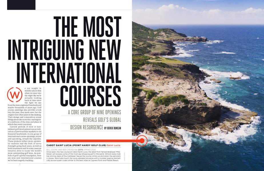 THE MOST INTRIGUING NEW INTERNATIONAL COURSES