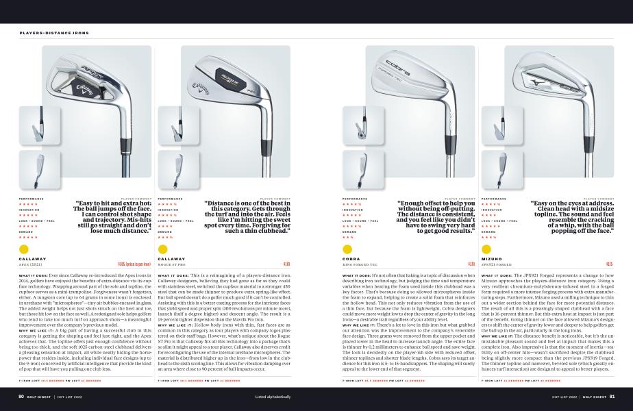 PLAYERS-DISTANCE IRONS