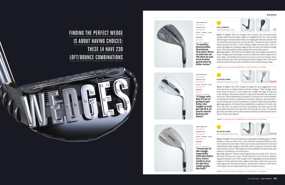 WEDGES Golf Digest DECEMBER 2022