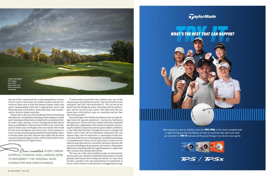 TAYLOR MADE Golf Digest MAY 2023