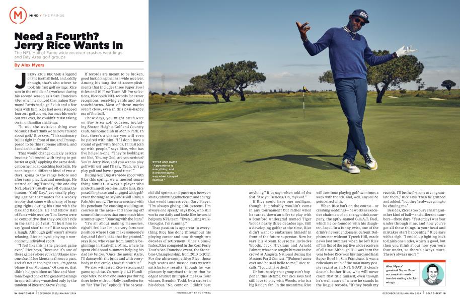 Need a Fourth? Jerry Rice Wants In