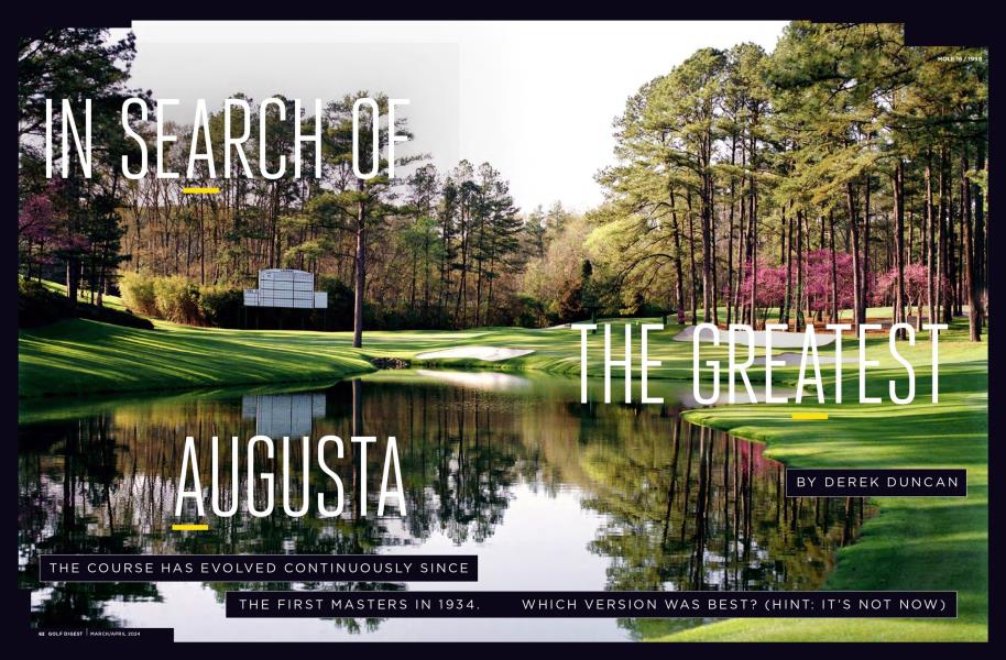 IN SEARCH OF THE GREATEST AUGUSTA