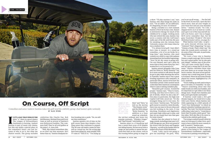 On Course, Off Script