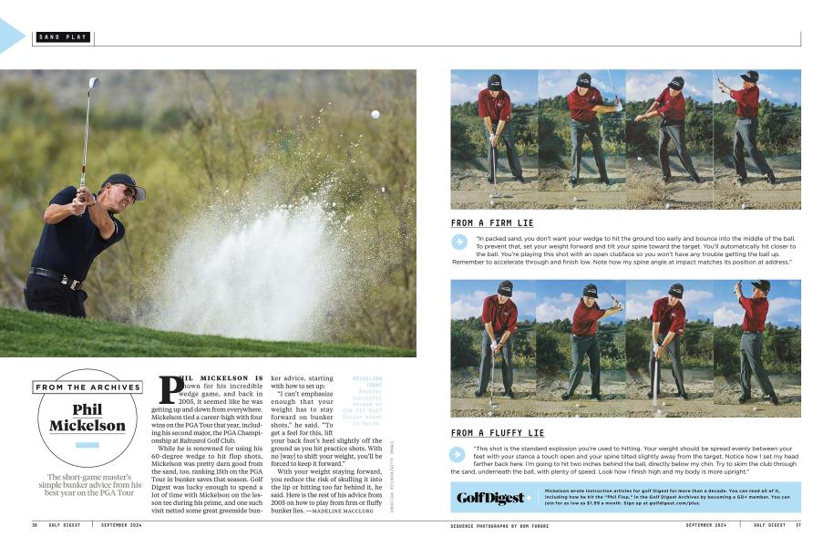 FROM THE ARCHIVES:  Phil Mickelson