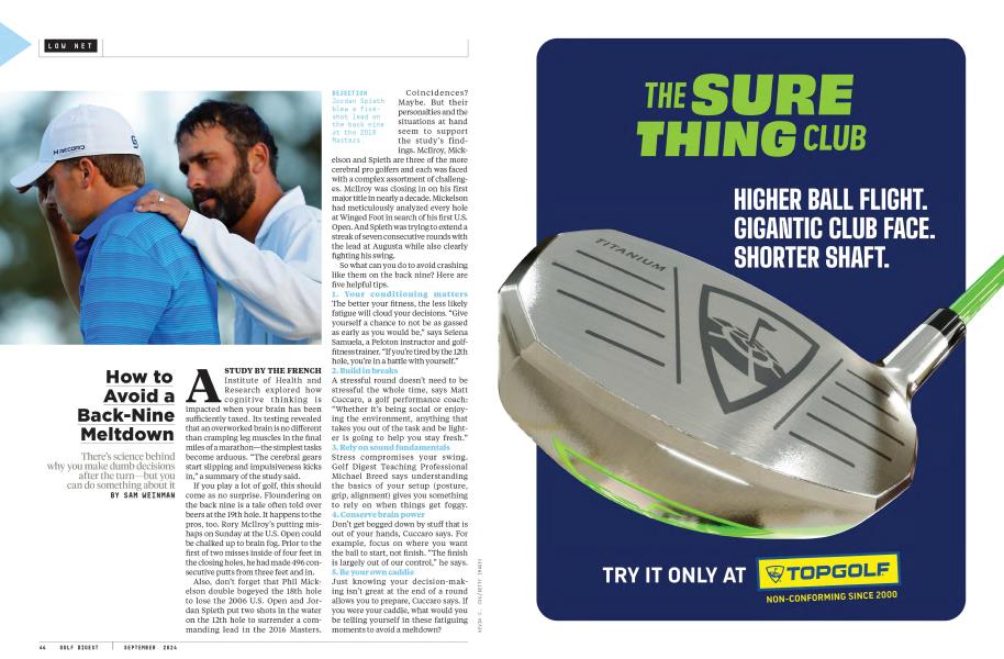 How to Avoid a Back-Nine Meltdown