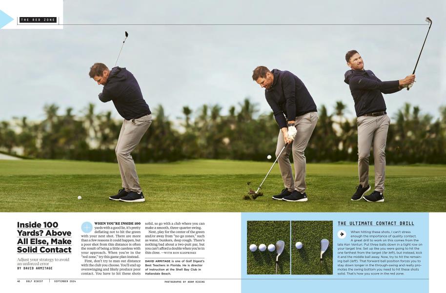 Inside 100 Yards? Above All Else, Make Solid Contact
