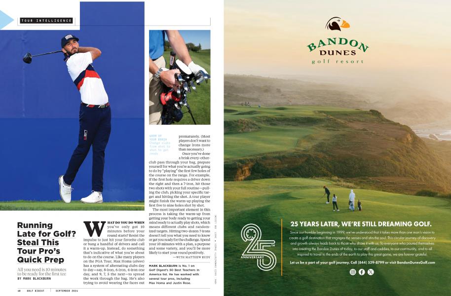 Running Late for Golf? Steal This Tour Pro’s Quick Prep