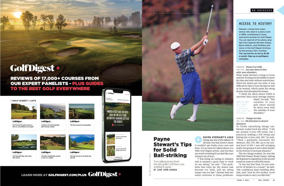Payne Stewart’s Tips for Solid Ball-striking