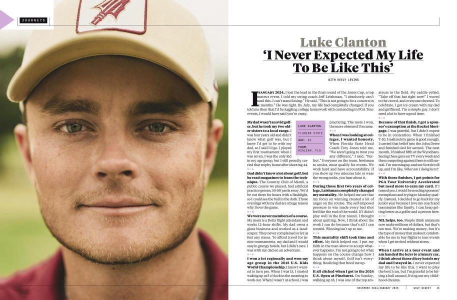 Luke Clanton 'I Never Expected My Life To Be Like This’