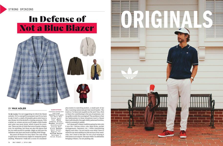 In Defense of Not a Blue Blazer