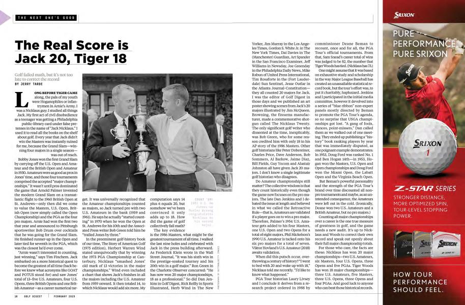The Real Score is Jack 20, Tiger 18