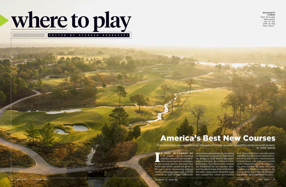 America’s Best New Courses