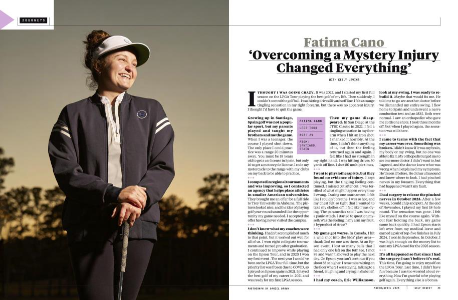 Fatima Cano ‘Overcoming a Mystery Injury Changed Everything’