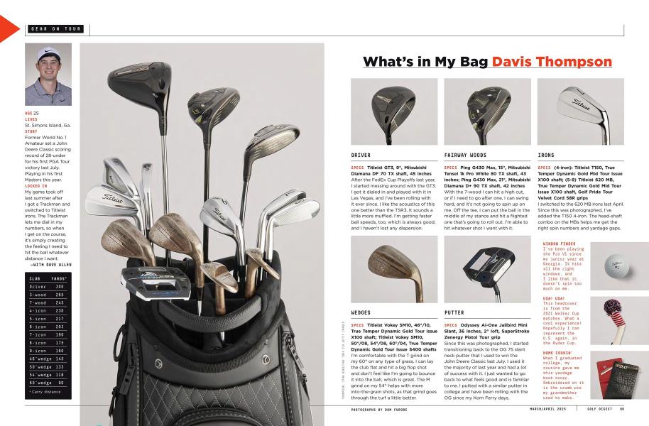 What’s in My Bag Davis Thompson