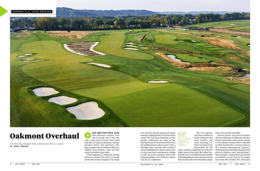 Oakmont Overhaul