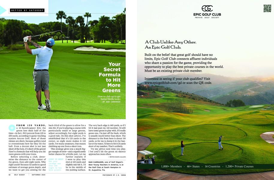 Your Secret Formula to Hit More Greens