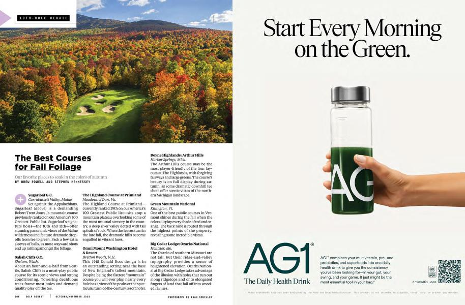 The Best Courses for Fall Foliage