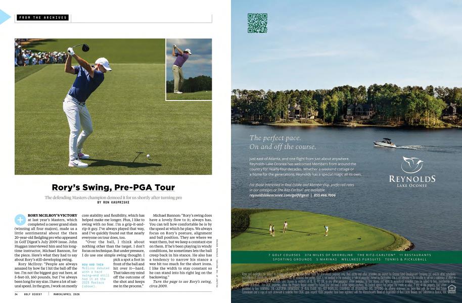 Rory’s Swing, Pre-PGA Tour