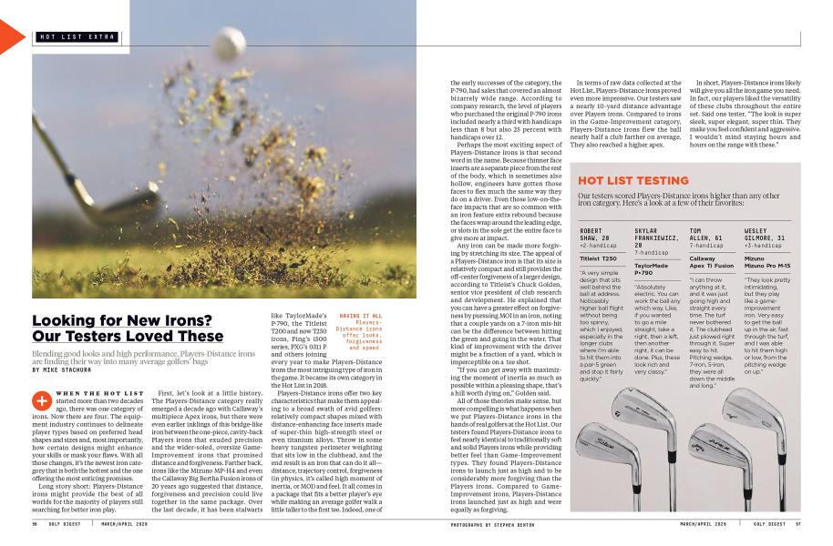 Looking for New Irons? Our Testers Loved These