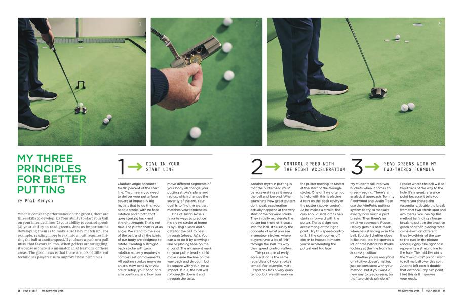 MY THREE PRINCIPLES FOR BETTER PUTTING